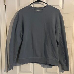 Topshop Men's Slate Blue Crewneck Sweater